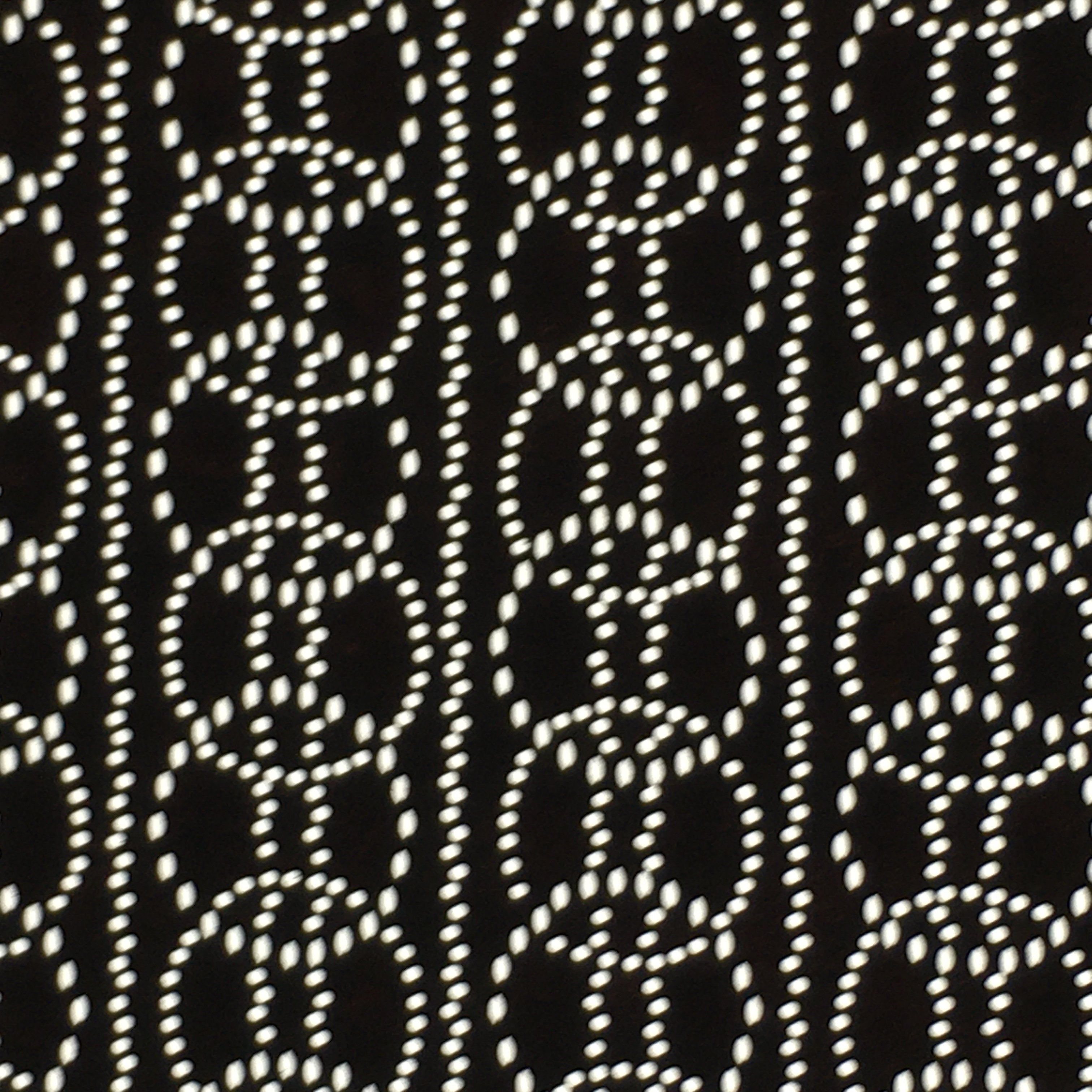 Japanese Antique Ise Katagami Paper Kimono Stencil Edo Small Circles Pattern A55