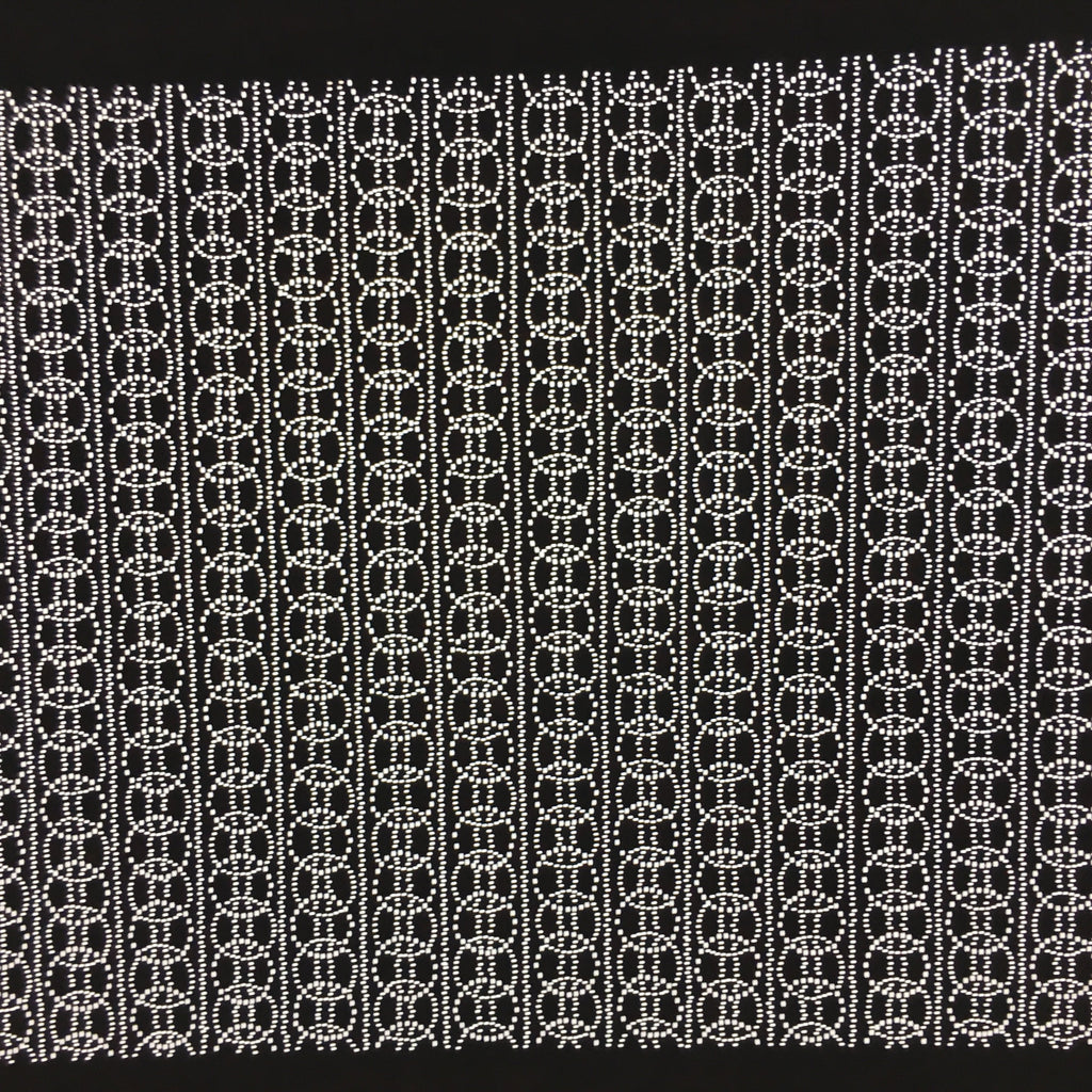 Japanese Antique Ise Katagami Paper Kimono Stencil Edo Small Circles Pattern A55