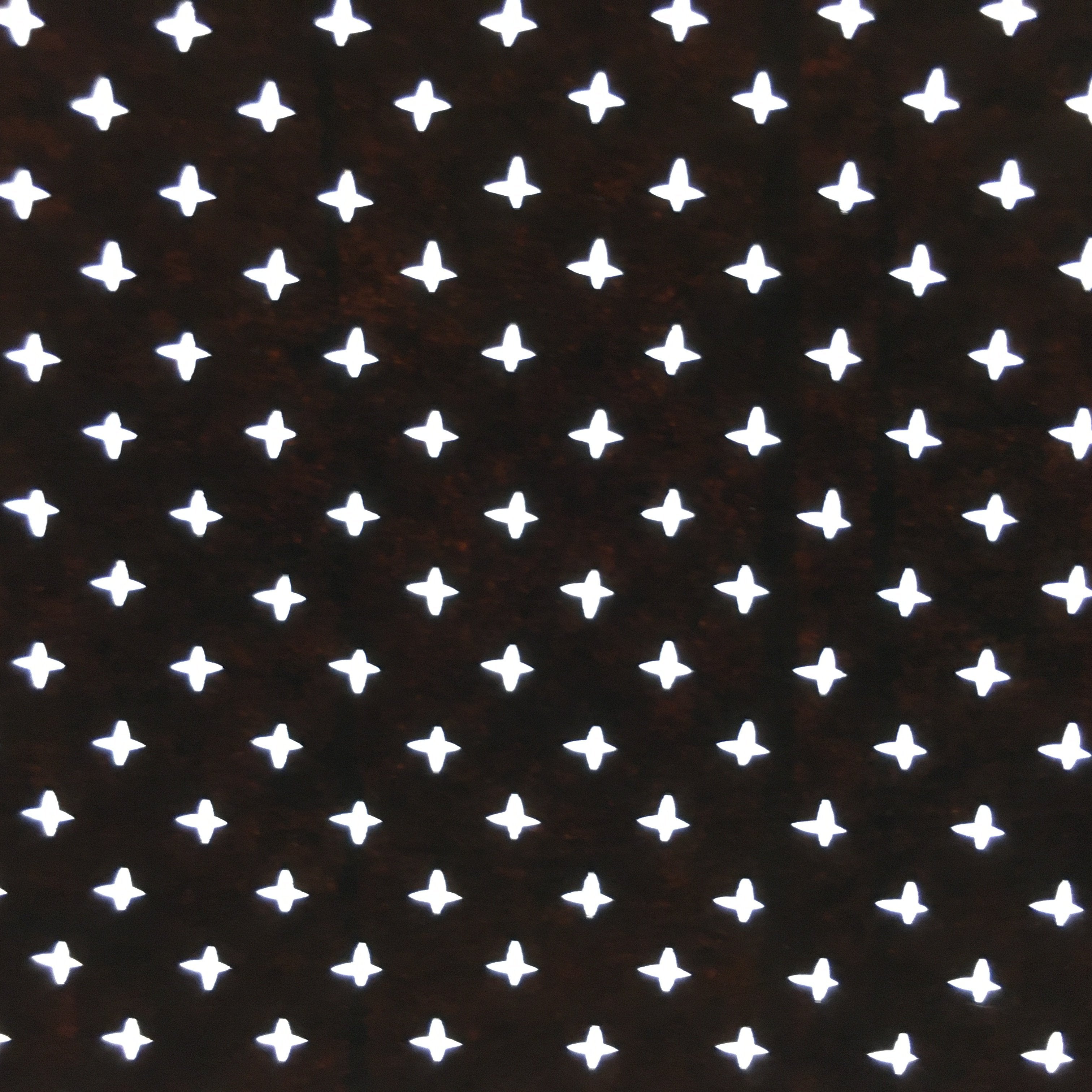 Japanese Antique Ise Katagami Paper Kimono Stencil Edo Small Cross Pattern A526