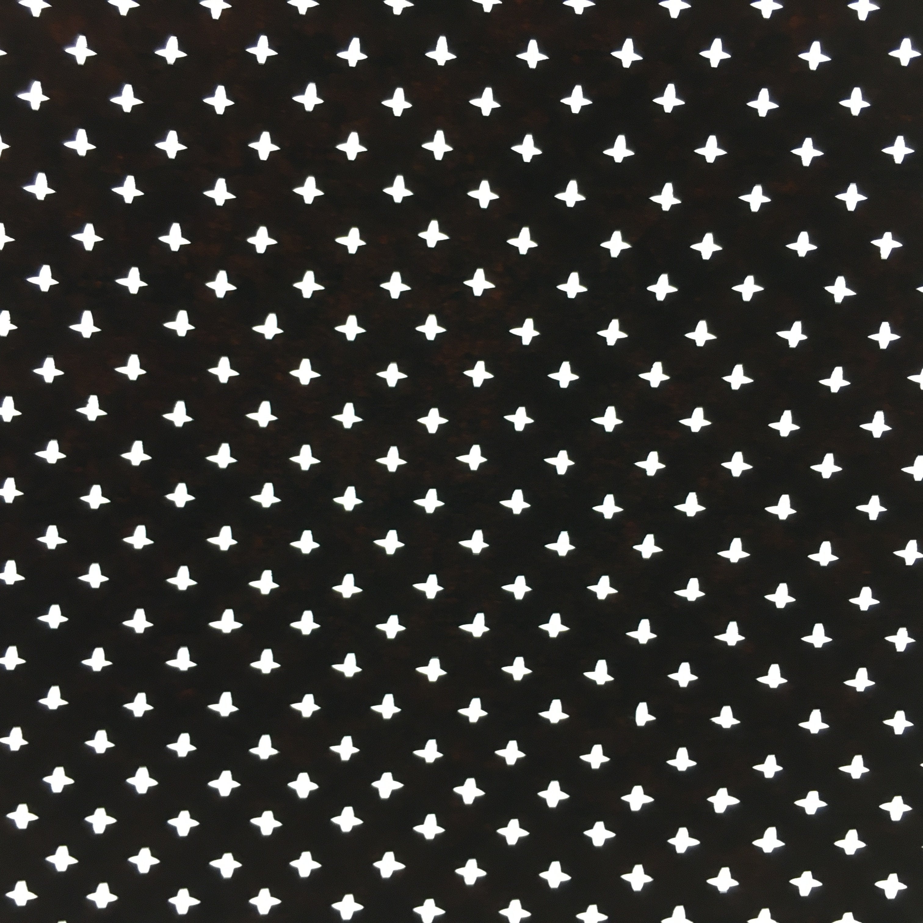 Japanese Antique Ise Katagami Paper Kimono Stencil Edo Small Cross Pattern A526