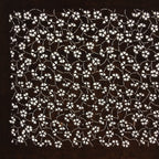 Japanese Antique Ise Katagami Paper Kimono Stencil Edo Small Flower Pattern A520