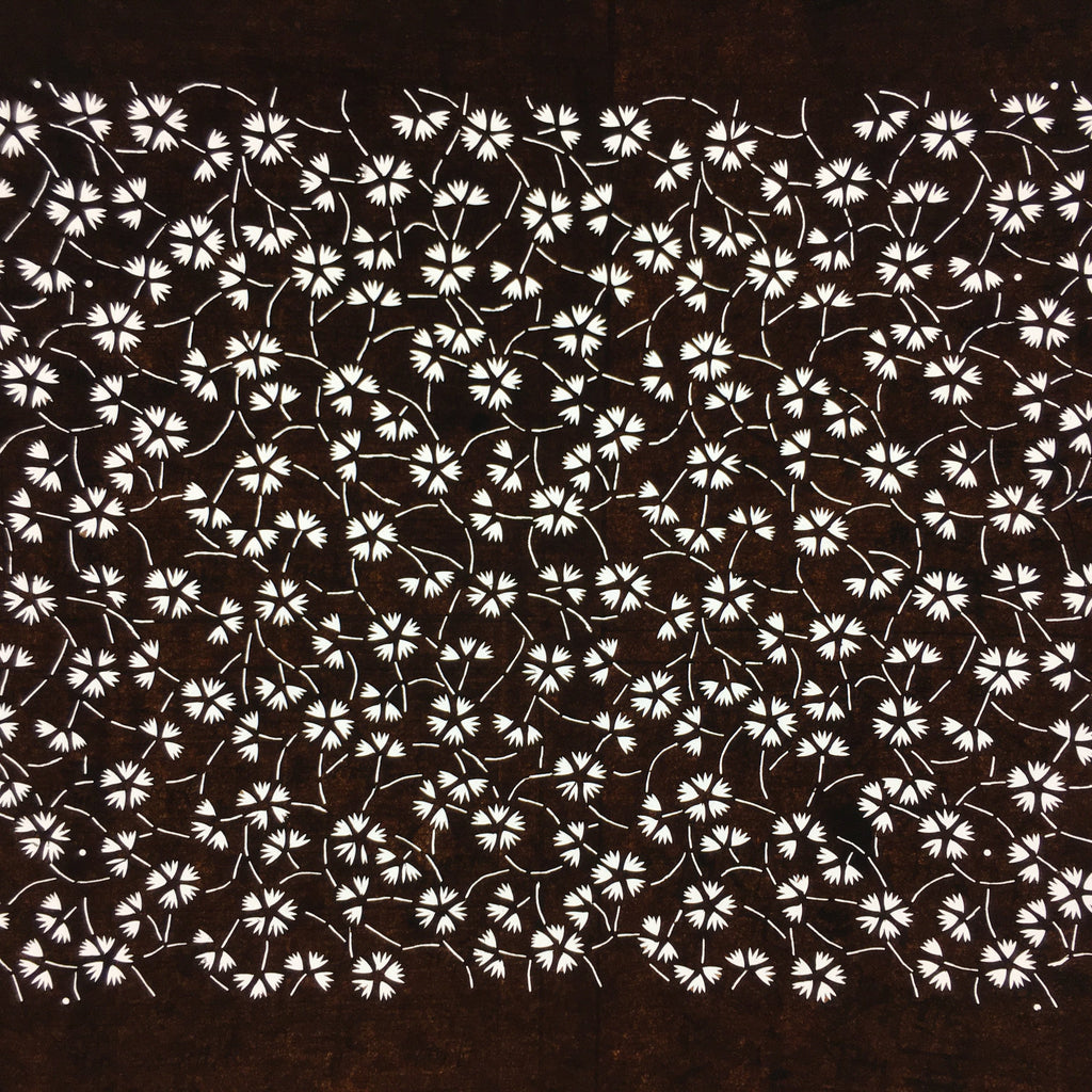 Japanese Antique Ise Katagami Paper Kimono Stencil Edo Small Flower Pattern A520