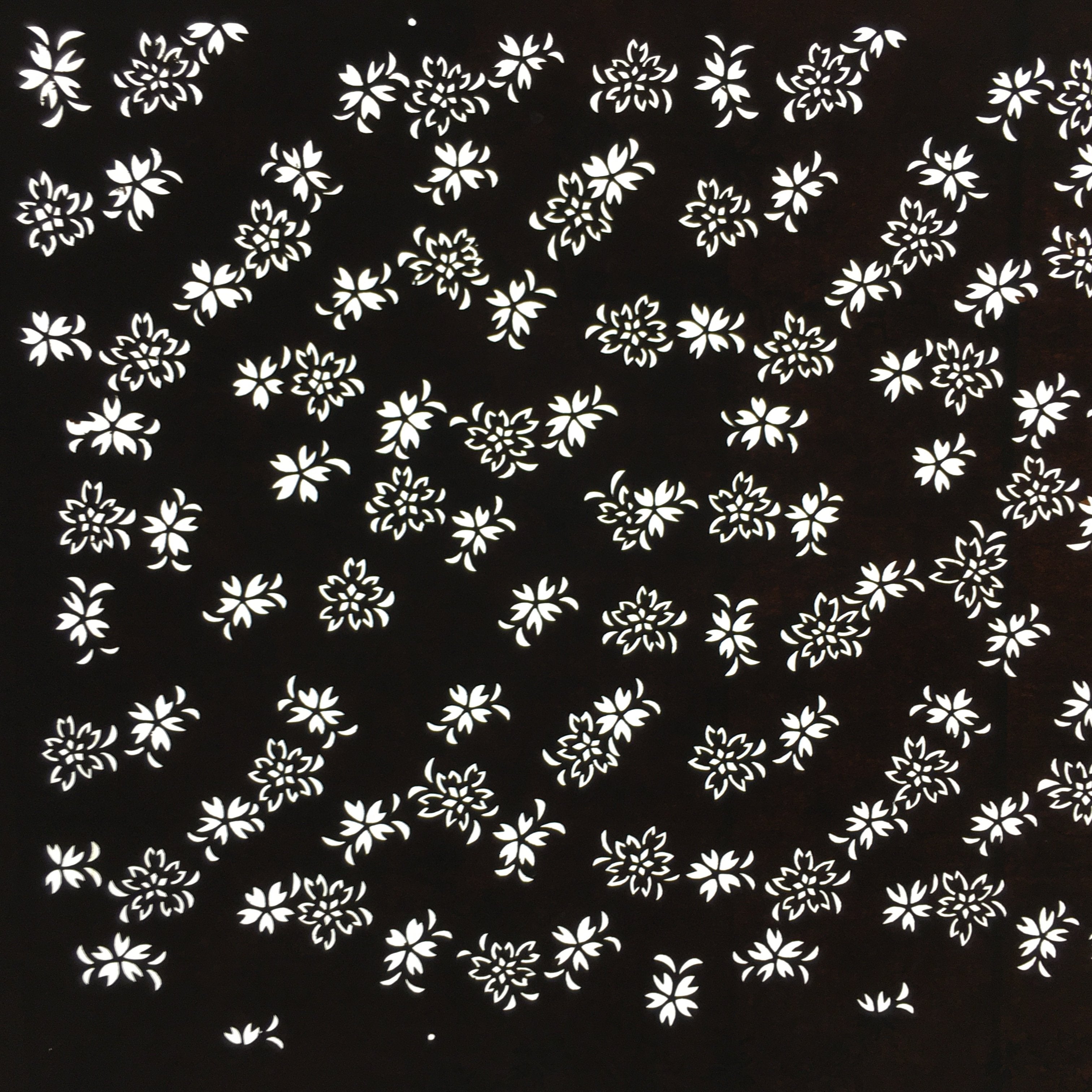 Japanese Antique Ise Katagami Paper Kimono Stencil Edo Small Flower Pattern A534