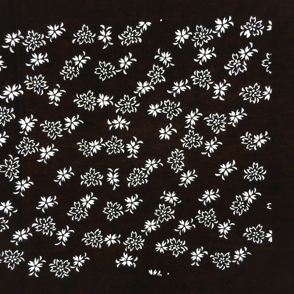 Japanese Antique Ise Katagami Paper Kimono Stencil Edo Small Flower Pattern A534