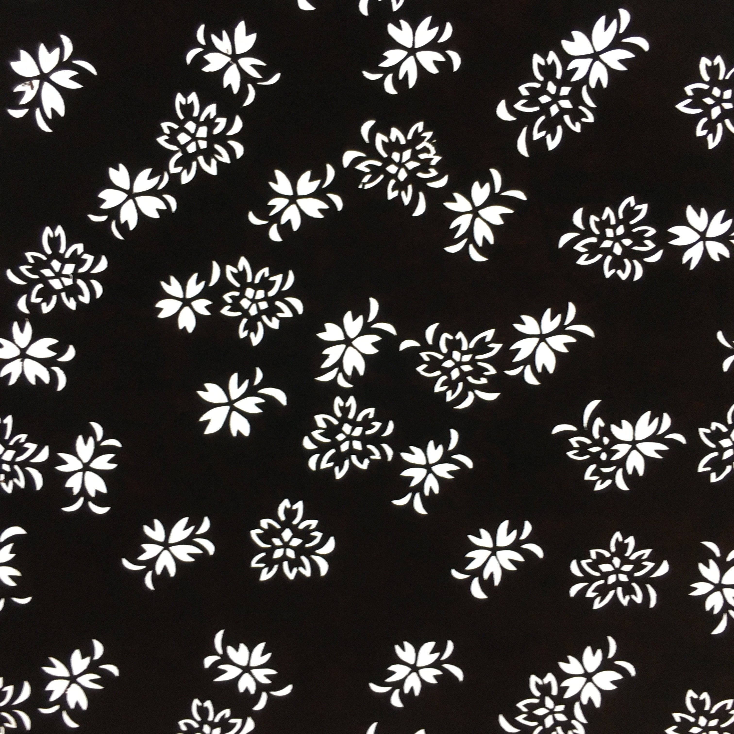 Japanese Antique Ise Katagami Paper Kimono Stencil Edo Small Flower Pattern A534