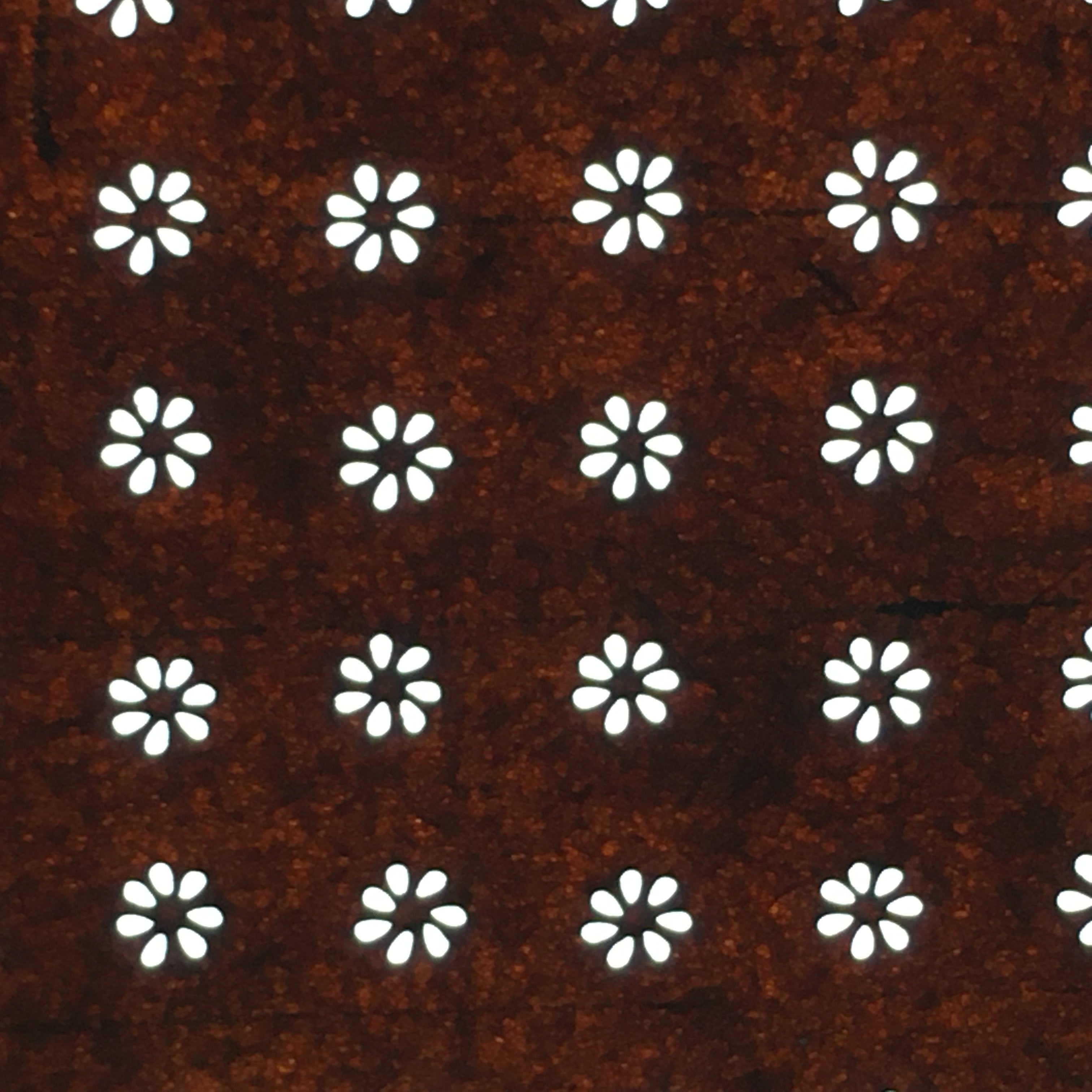 Japanese Antique Ise Katagami Paper Kimono Stencil Edo Small Flower Pattern A538