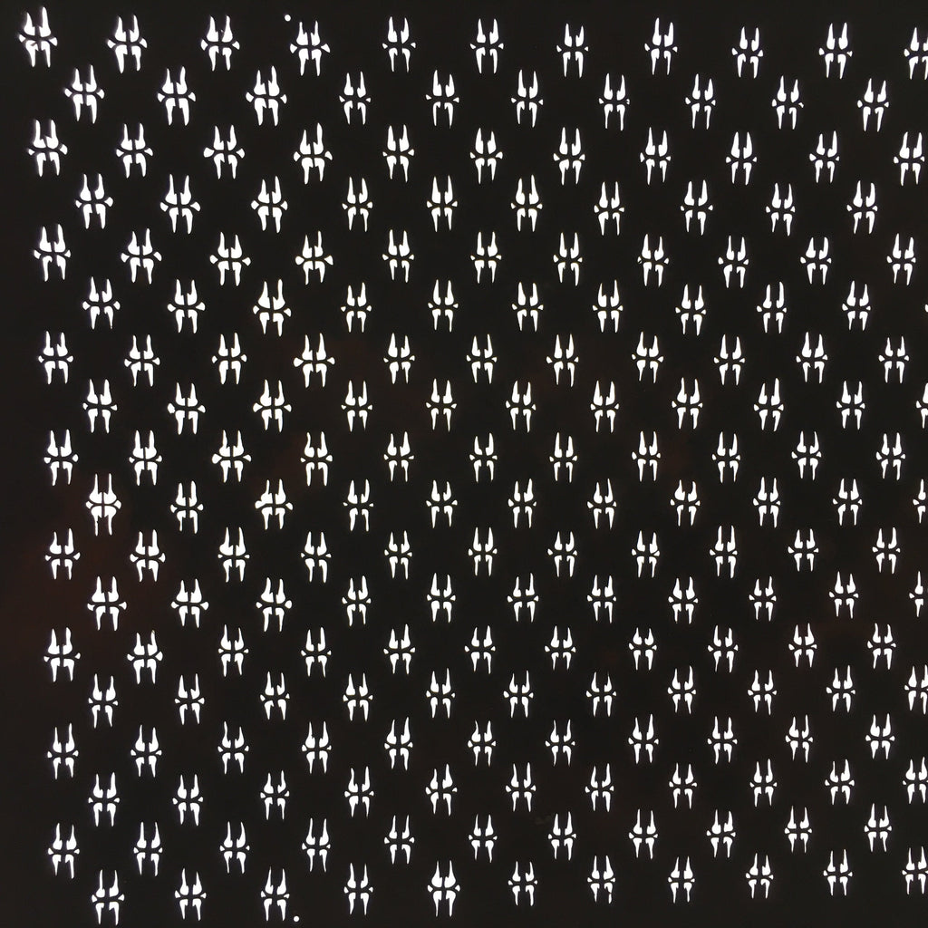 Japanese Antique Ise Katagami Paper Kimono Stencil Edo Small Sparks Pattern A558