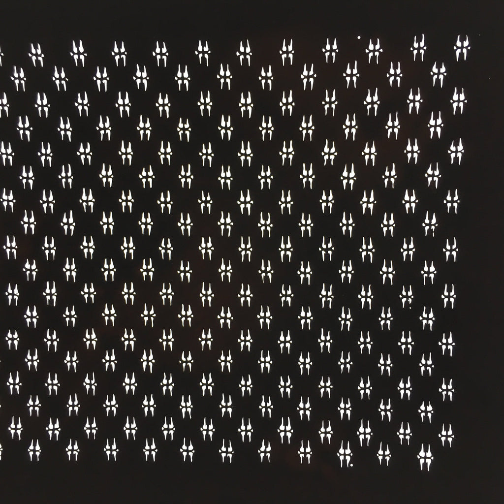 Japanese Antique Ise Katagami Paper Kimono Stencil Edo Small Sparks Pattern A558