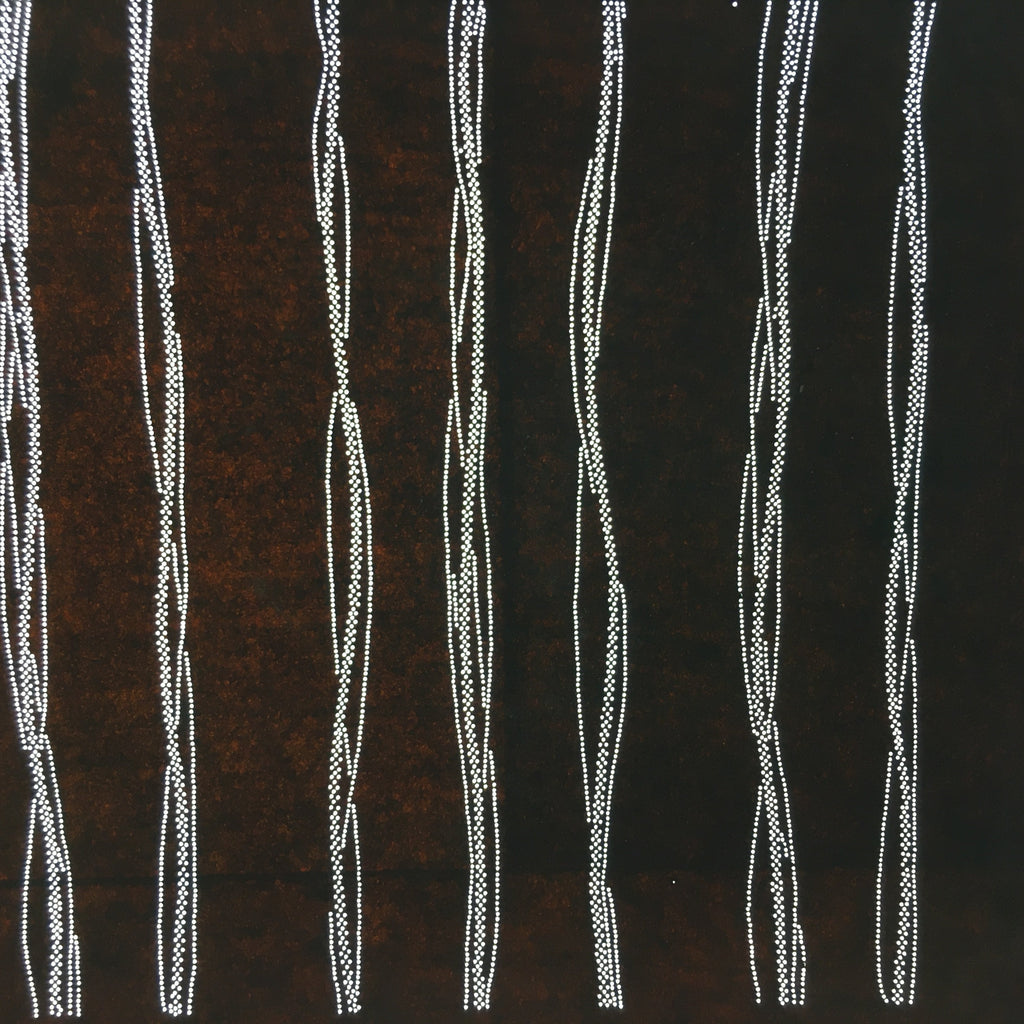 Japanese Antique Ise Katagami Paper Kimono Stencil Edo Vertical Line Pattern A54