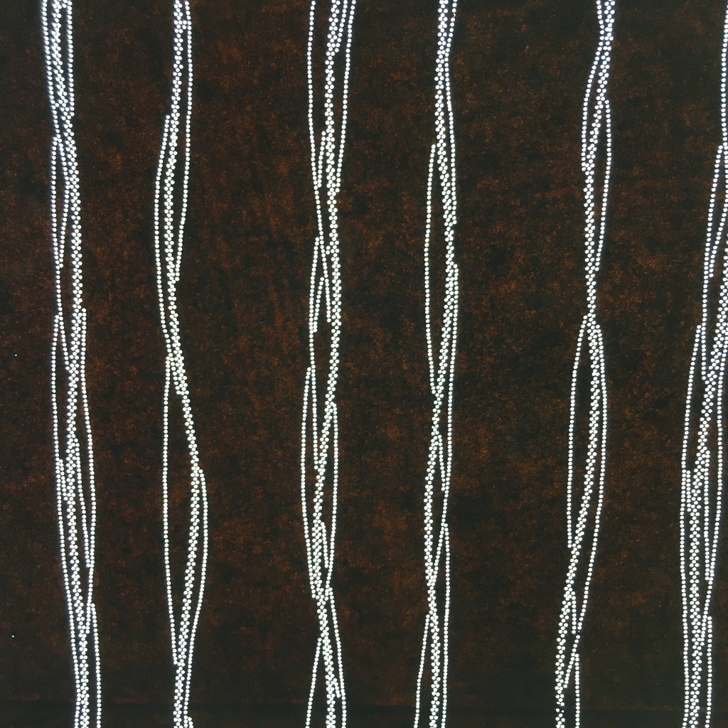 Japanese Antique Ise Katagami Paper Kimono Stencil Edo Vertical Line Pattern A54