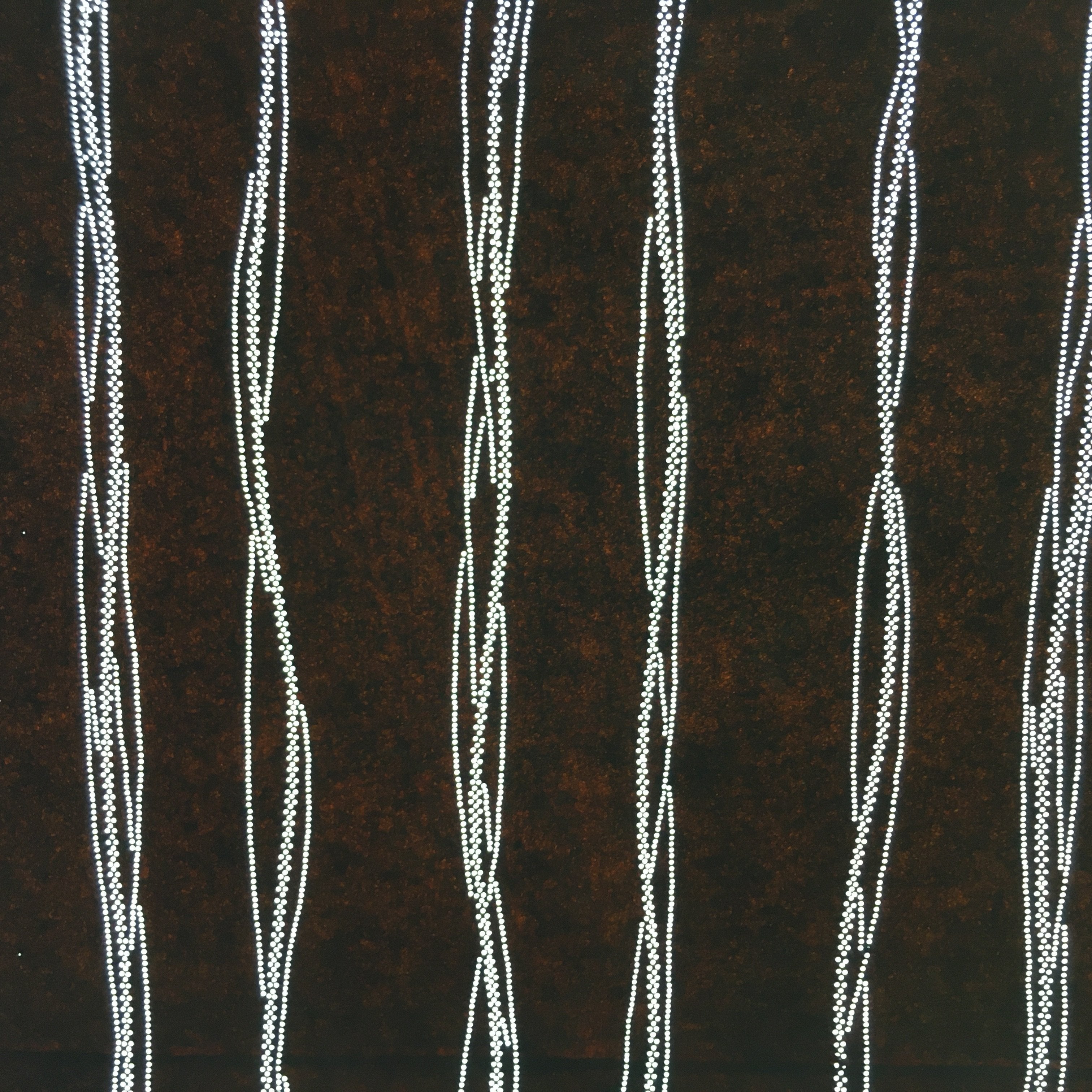 Japanese Antique Ise Katagami Paper Kimono Stencil Edo Vertical Line Pattern A54