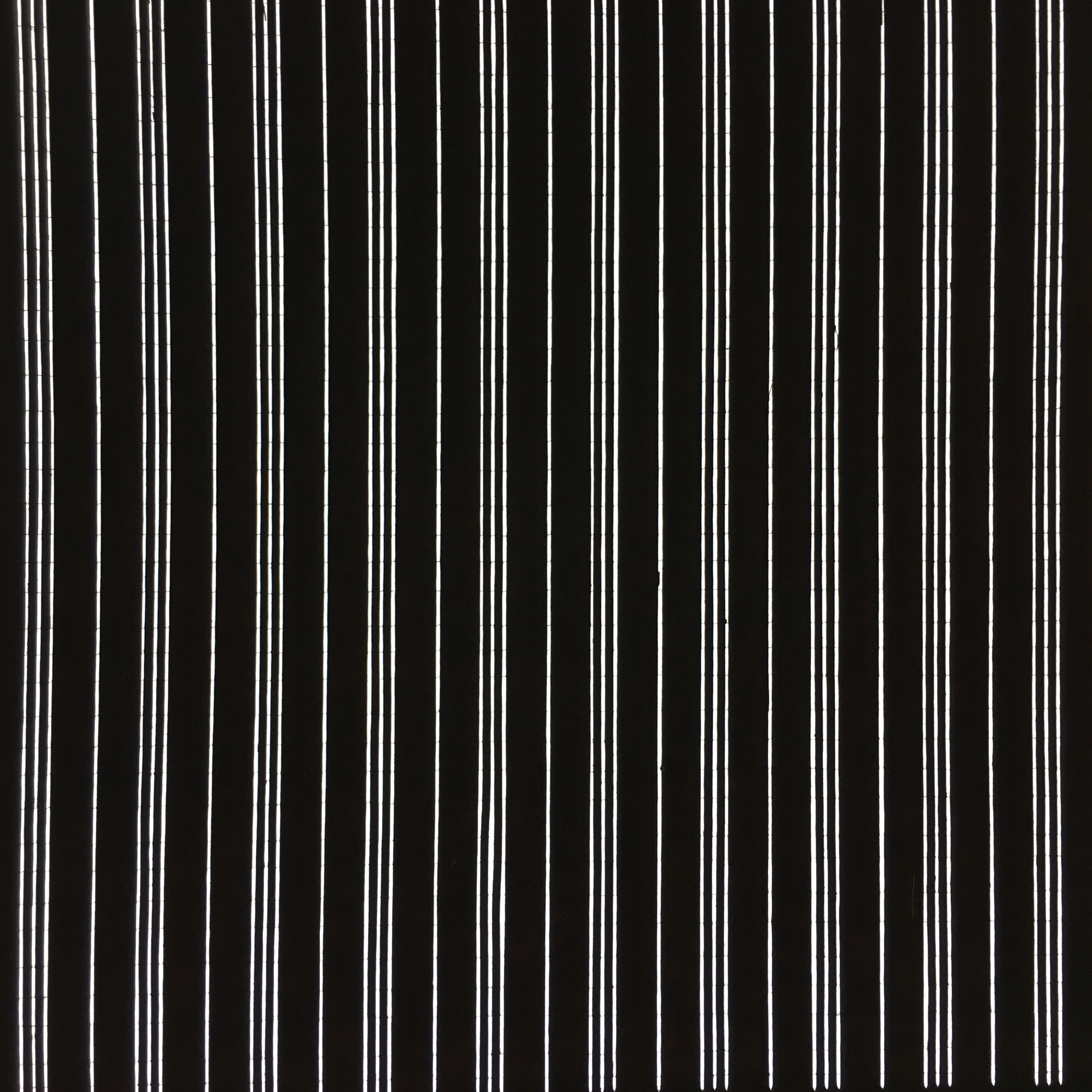 Japanese Antique Ise Katagami Paper Kimono Stencil Edo Vertical Stripe Line A415