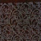 Japanese Antique Ise Katagami Paper Kimono Stencil Edo Vines Leaves Pattern A550