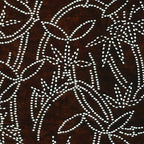 Japanese Antique Ise Katagami Paper Kimono Stencil Edo Vines Leaves Pattern A550