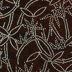 Japanese Antique Ise Katagami Paper Kimono Stencil Edo Vines Leaves Pattern A550