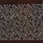 Japanese Antique Ise Katagami Paper Kimono Stencil Edo Vines Leaves Pattern A550