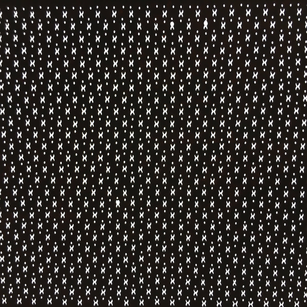 Japanese Antique Ise Katagami Paper Kimono Stencil Edo X Dots Pattern A555