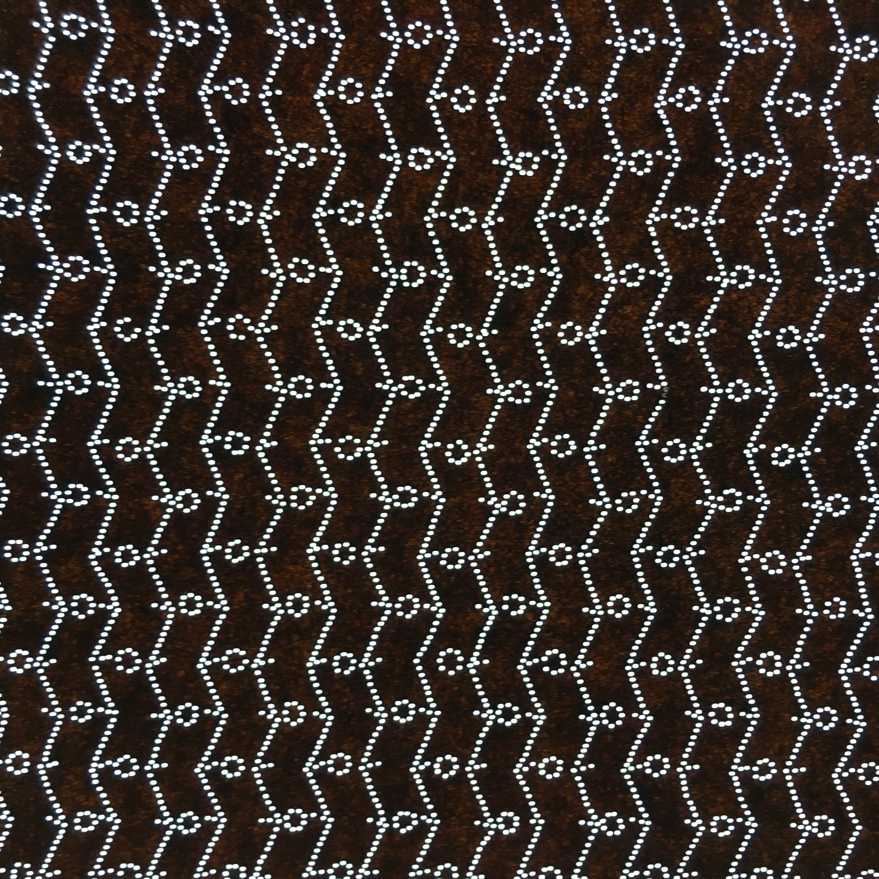 Japanese Antique Ise Katagami Paper Kimono Stencil Edo Zigzag Line Pattern A543
