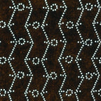 Japanese Antique Ise Katagami Paper Kimono Stencil Edo Zigzag Line Pattern A543