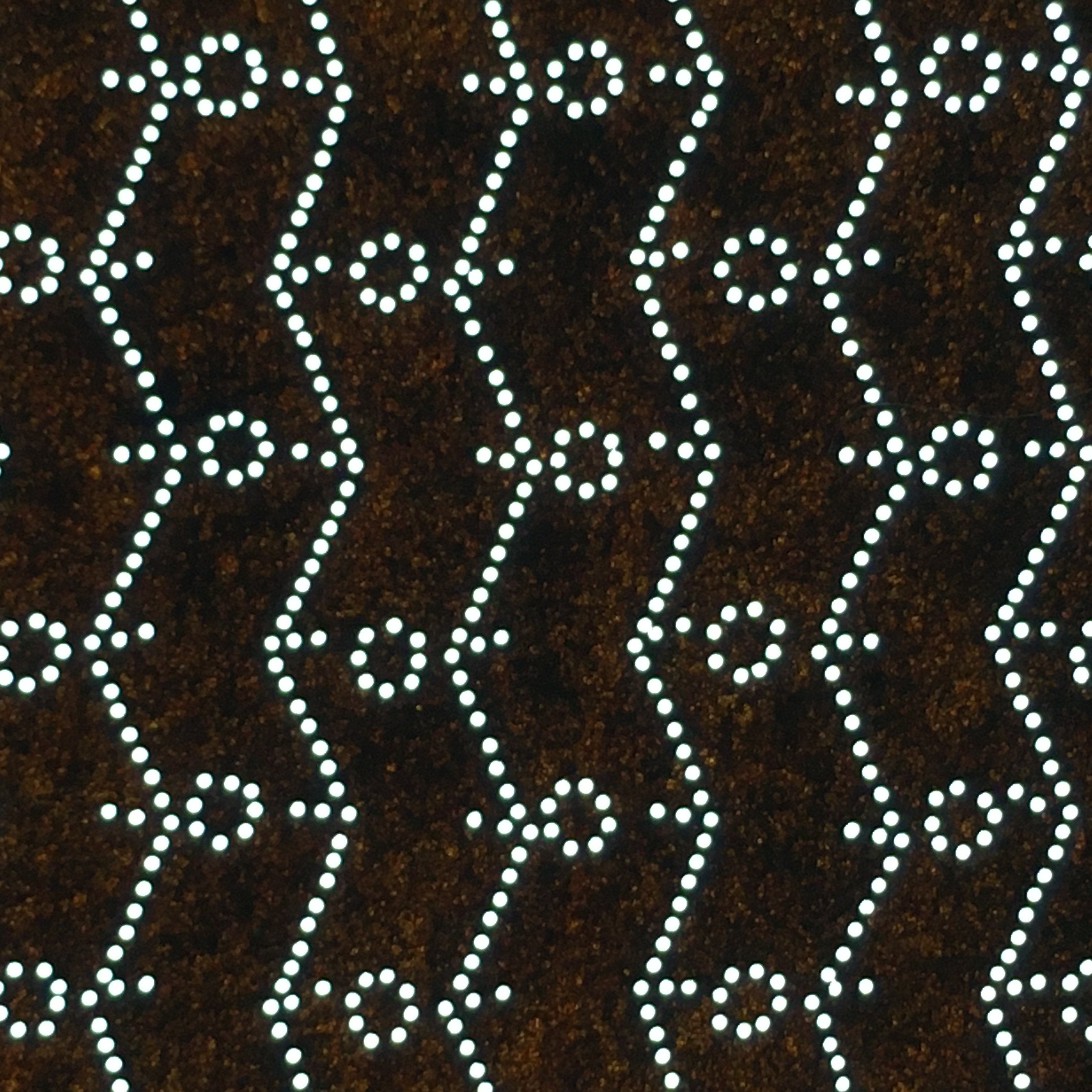 Japanese Antique Ise Katagami Paper Kimono Stencil Edo Zigzag Line Pattern A543