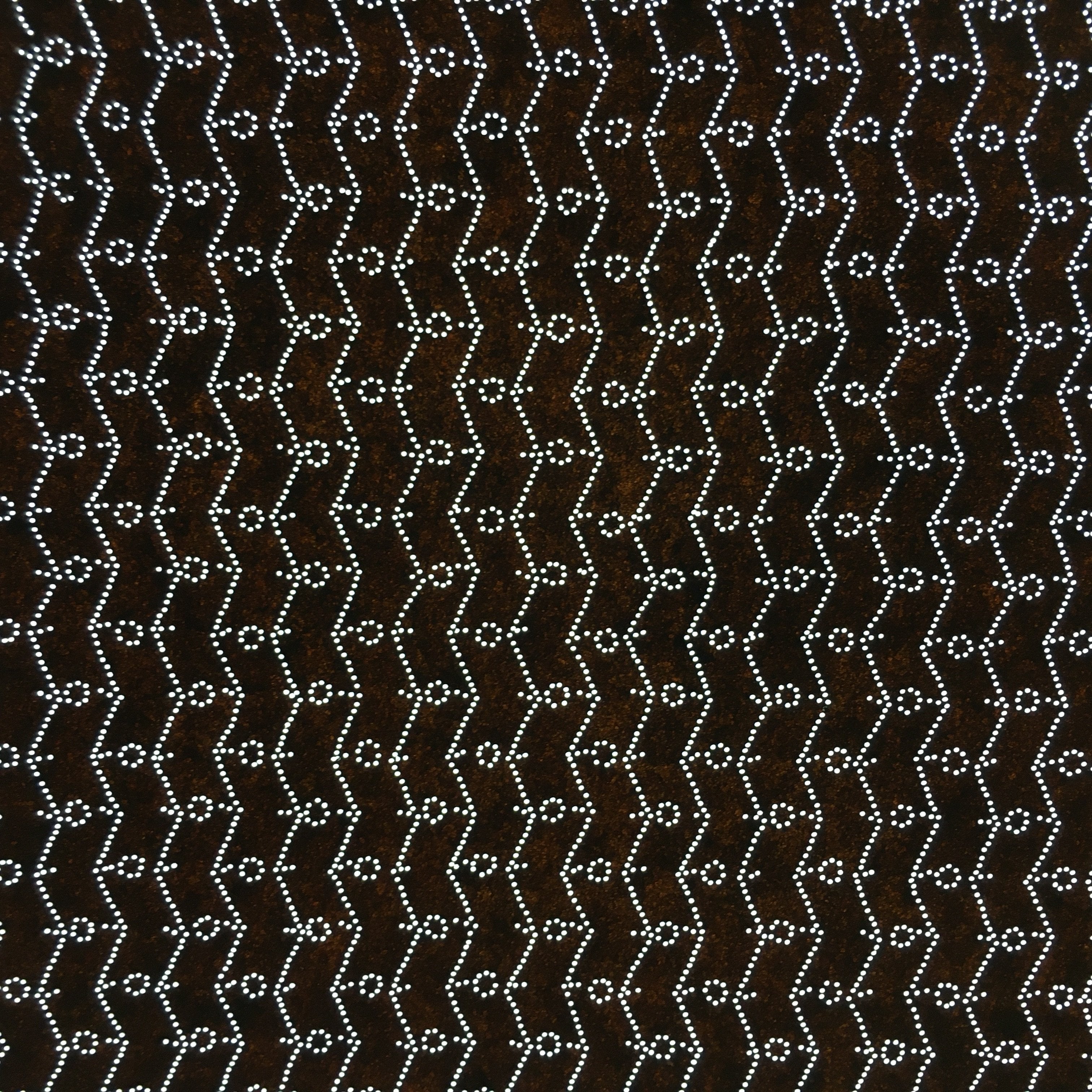 Japanese Antique Ise Katagami Paper Kimono Stencil Edo Zigzag Line Pattern A543