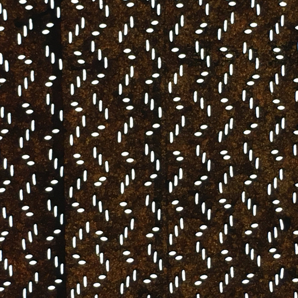 Japanese Antique Ise Katagami Paper Kimono Stencil Edo Zigzag Line Pattern A549