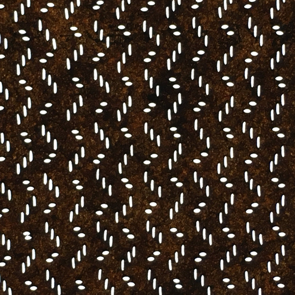 Japanese Antique Ise Katagami Paper Kimono Stencil Edo Zigzag Line Pattern A549