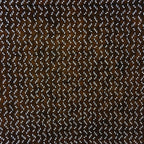 Japanese Antique Ise Katagami Paper Kimono Stencil Edo Zigzag Line Pattern A549