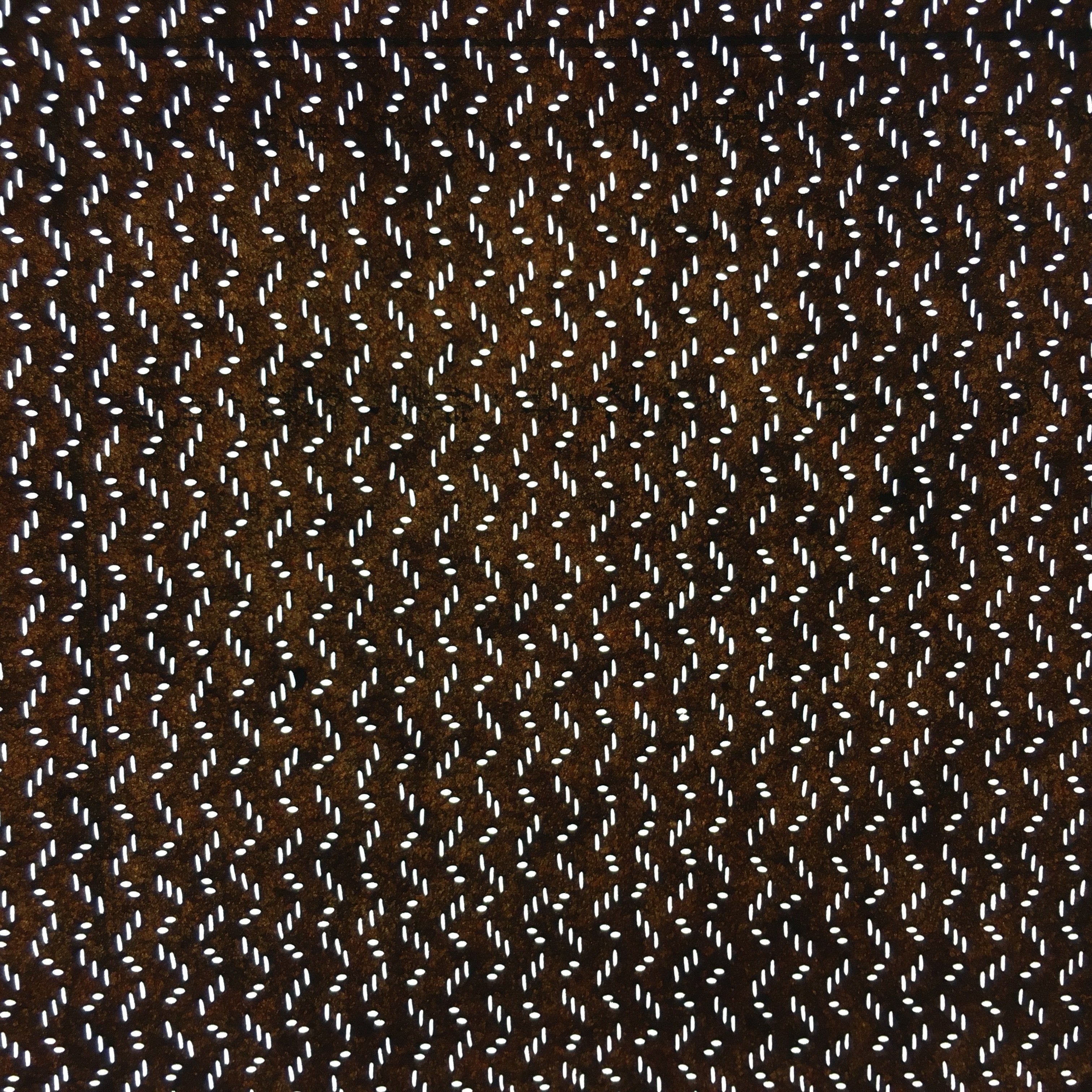 Japanese Antique Ise Katagami Paper Kimono Stencil Edo Zigzag Line Pattern A549