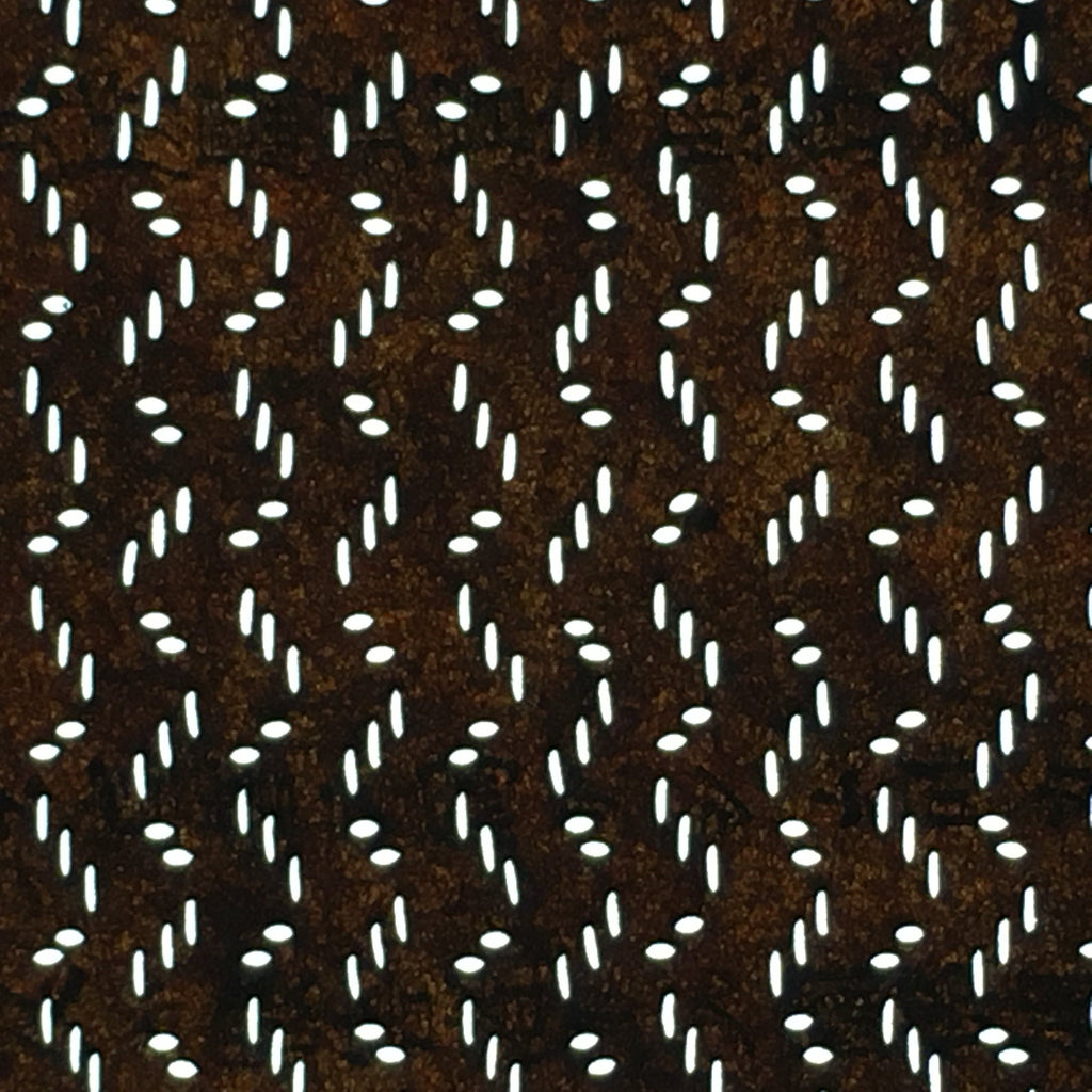 Japanese Antique Ise Katagami Paper Kimono Stencil Edo Zigzag Line Pattern A549