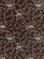 Japanese Antique Ise Katagami Paper Kimono Stencil Flower Design A609