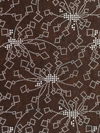 Japanese Antique Ise Katagami Paper Kimono Stencil Flower Design A609