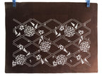 Japanese Antique Ise Katagami Paper Kimono Stencil Flower Design A614
