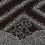 Japanese Antique Ise Katagami Paper Kimono Stencil Flower Leaf Design A606