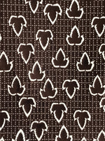 Japanese Antique Ise Katagami Paper Kimono Stencil Leaf Design A608