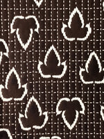 Japanese Antique Ise Katagami Paper Kimono Stencil Leaf Design A608