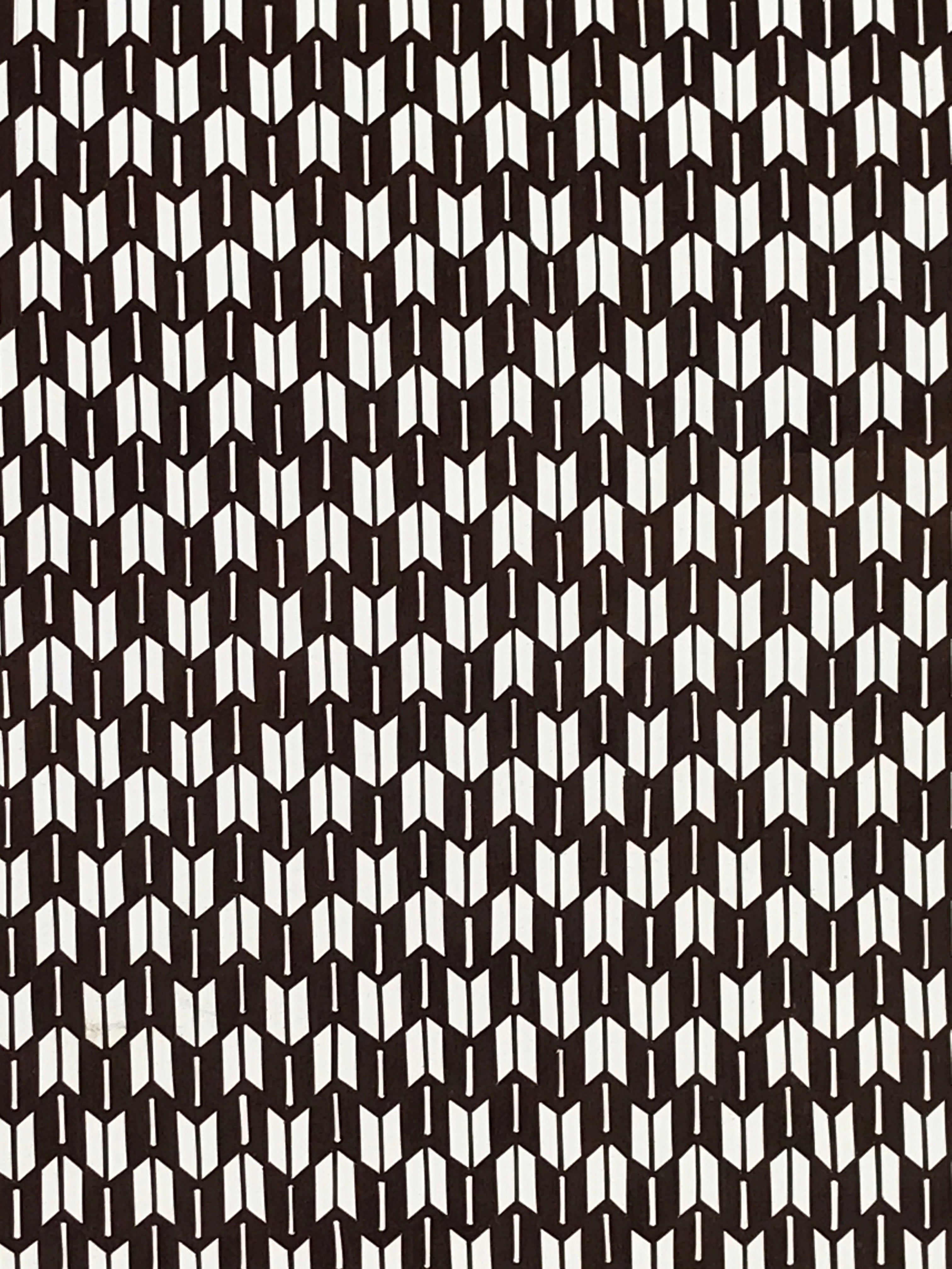 Japanese Antique Ise Katagami Paper Kimono Stencil Yabane Arrow Design A607