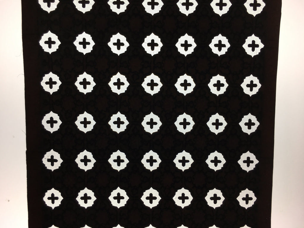 Japanese Antique Katagami Kimono Stencil Katazome Plus Flower C1900 Meiji C295