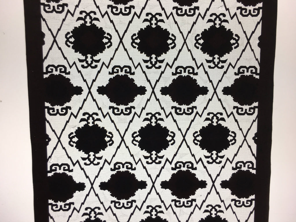 Japanese Antique Katagami Kimono Stencil Katazome Rhombus C1900 Meiji Era C296