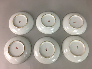 Japanese Antique Porcelain Plate Kutani ware 16 pc Set Wooden Box 1900 PX403