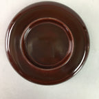 Japanese Antique Wooden Lacquer Lidded Bowl Brown Owan Soup Rice UR293