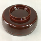Japanese Antique Wooden Lacquer Lidded Bowl Brown Owan Soup Rice UR293