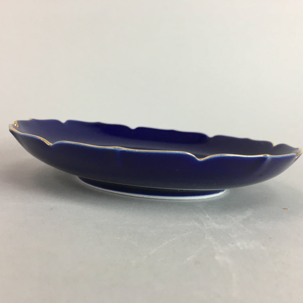 Japanese Arita Ware Blue Porcelain Plate Vtg Kozara Soy Sauce Dipping Dish QT9