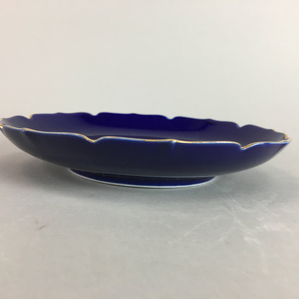 Japanese Arita Ware Blue Porcelain Plate Vtg Kozara Soy Sauce Dipping Dish QT9