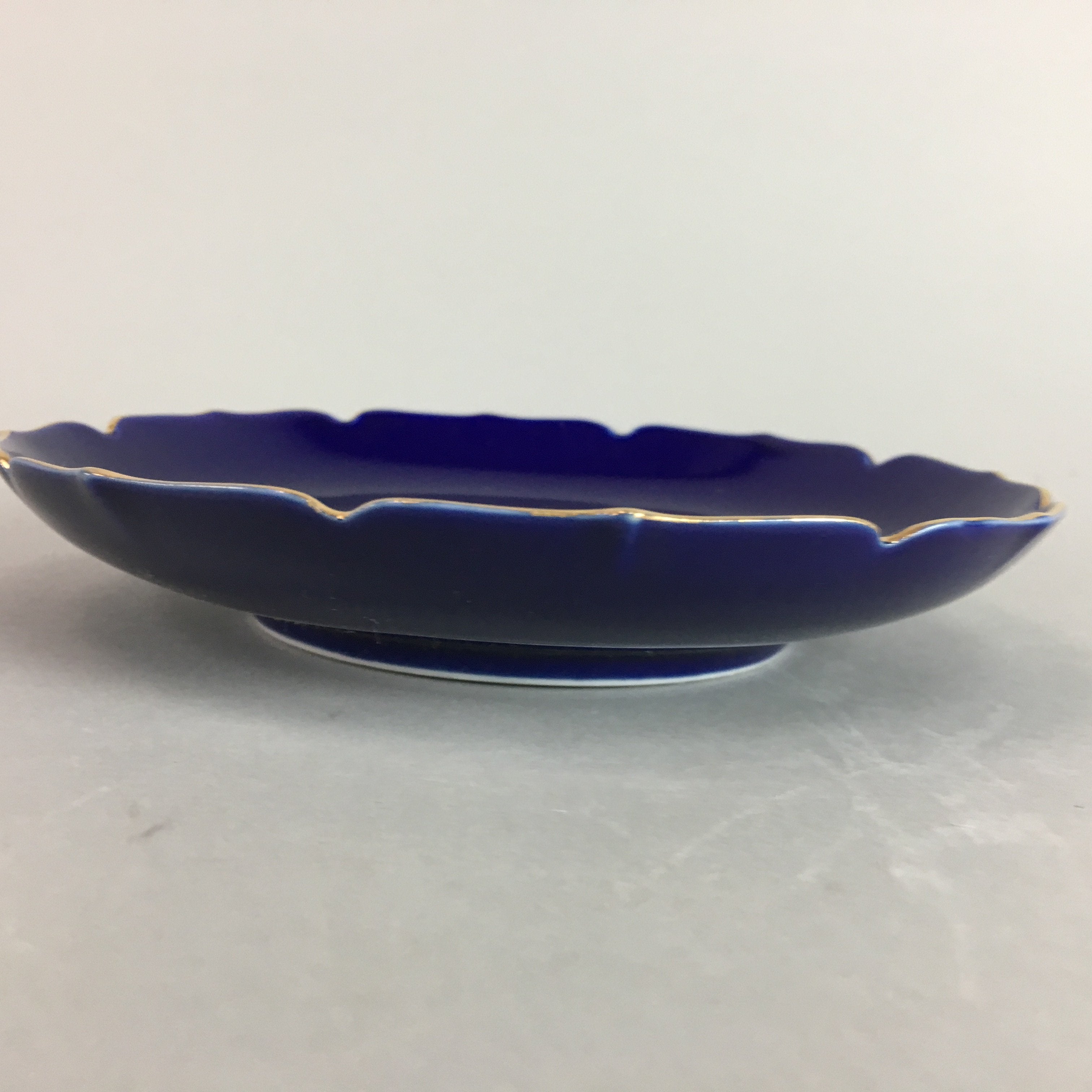 Japanese Arita Ware Blue Porcelain Plate Vtg Kozara Soy Sauce Dipping Dish QT9