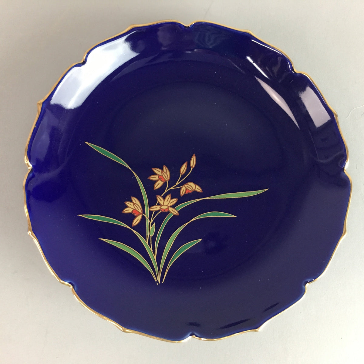 Japanese Arita Ware Blue Porcelain Plate Vtg Kozara Soy Sauce Dipping Dish QT9