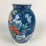 Japanese Arita Ware Porcelain Flower Vase Vtg Kabin Ikebana Arrangement FV989