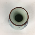 Japanese Arita Ware Porcelain Sake Bottle Vtg Blue Flower White Tokkuri TS341