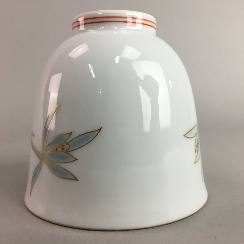 Japanese Arita ware Porcelain Teacup Vtg Fukagawa Yunomi Floral QT52