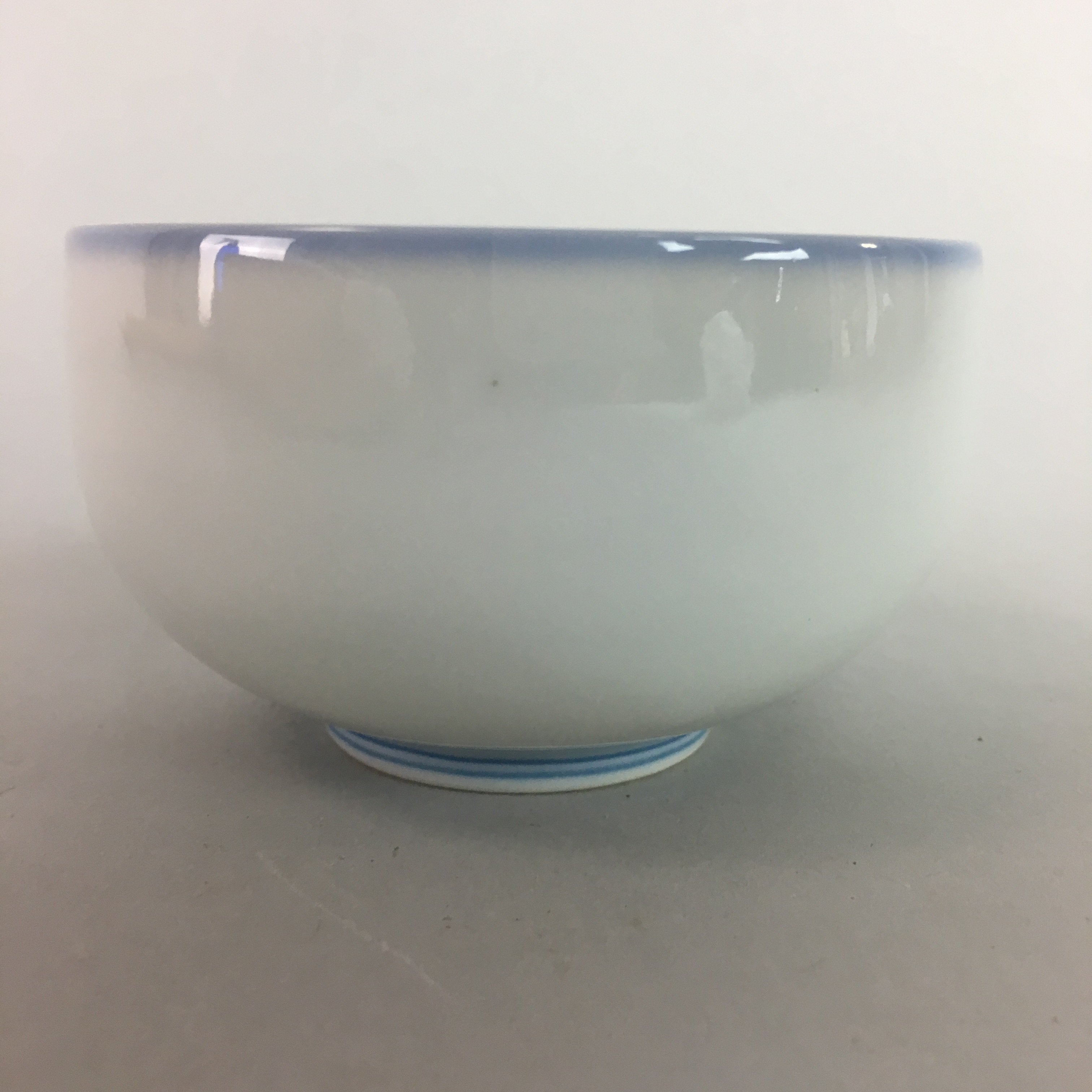 Japanese Arita ware Porcelain Teacup Vtg Yunomi Floral White Signed Sencha QT30